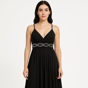 Little Black Dress, Formal, Silver Accents
